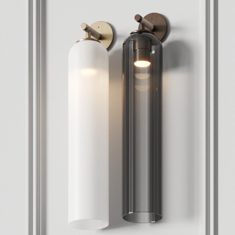 Brass Blown Glass Sconce — Modern Minimalist Accent