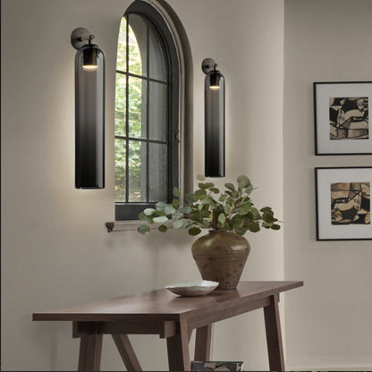 Brass Blown Glass Sconce — Modern Minimalist Accent