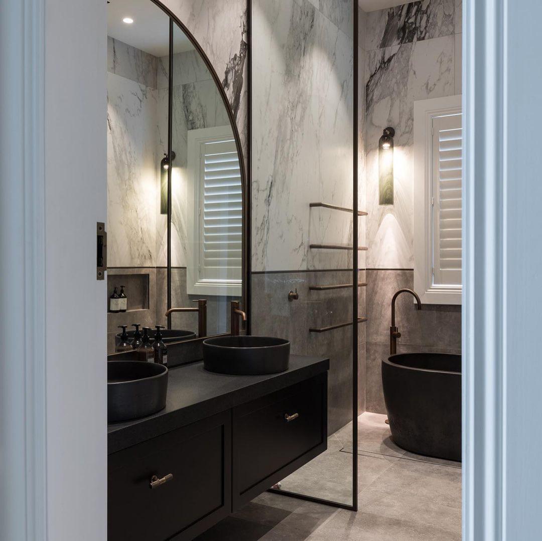 Brass Blown Glass Sconce — Modern Minimalist Accent