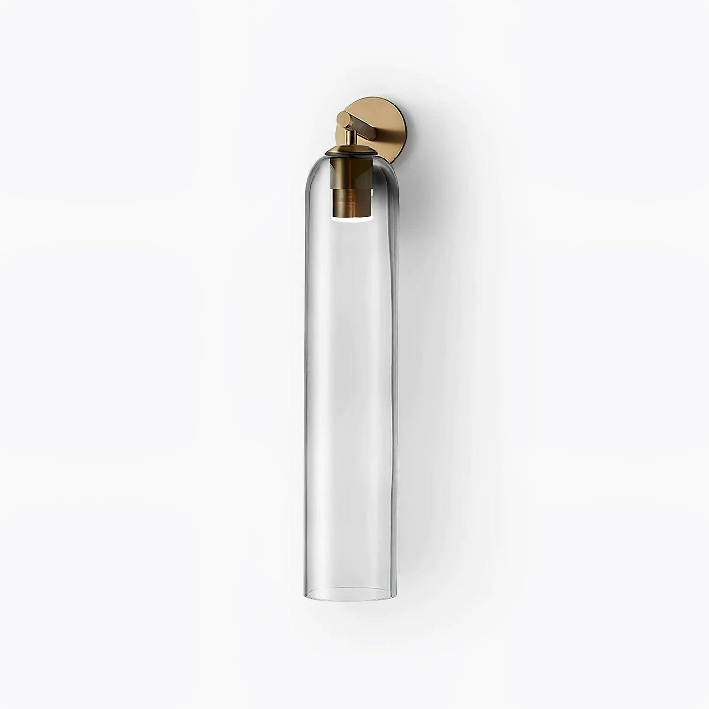 Brass Blown Glass Sconce — Modern Minimalist Accent