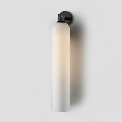 Brass Blown Glass Sconce — Modern Minimalist Accent