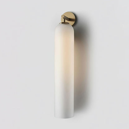 Brass Blown Glass Sconce — Modern Minimalist Accent