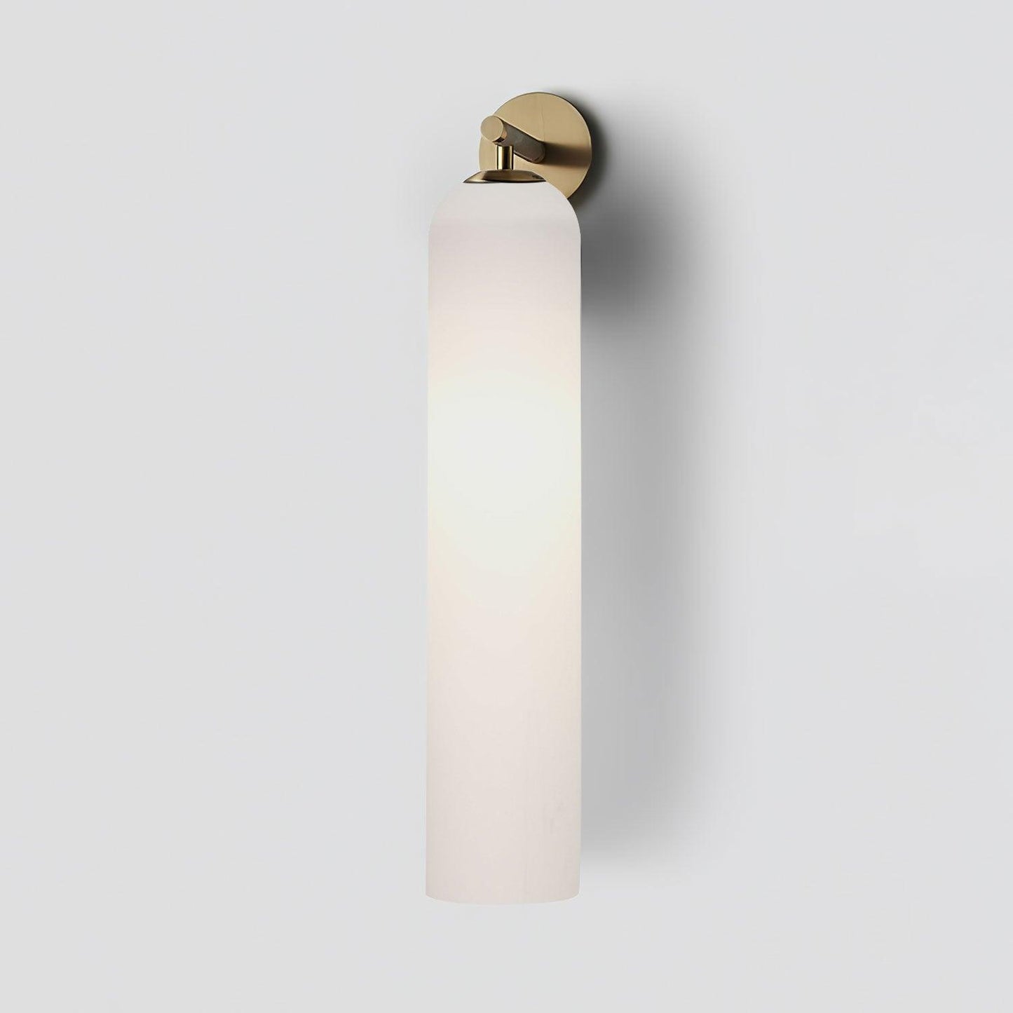 Brass Blown Glass Sconce — Modern Minimalist Accent