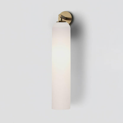 Brass Blown Glass Sconce — Modern Minimalist Accent