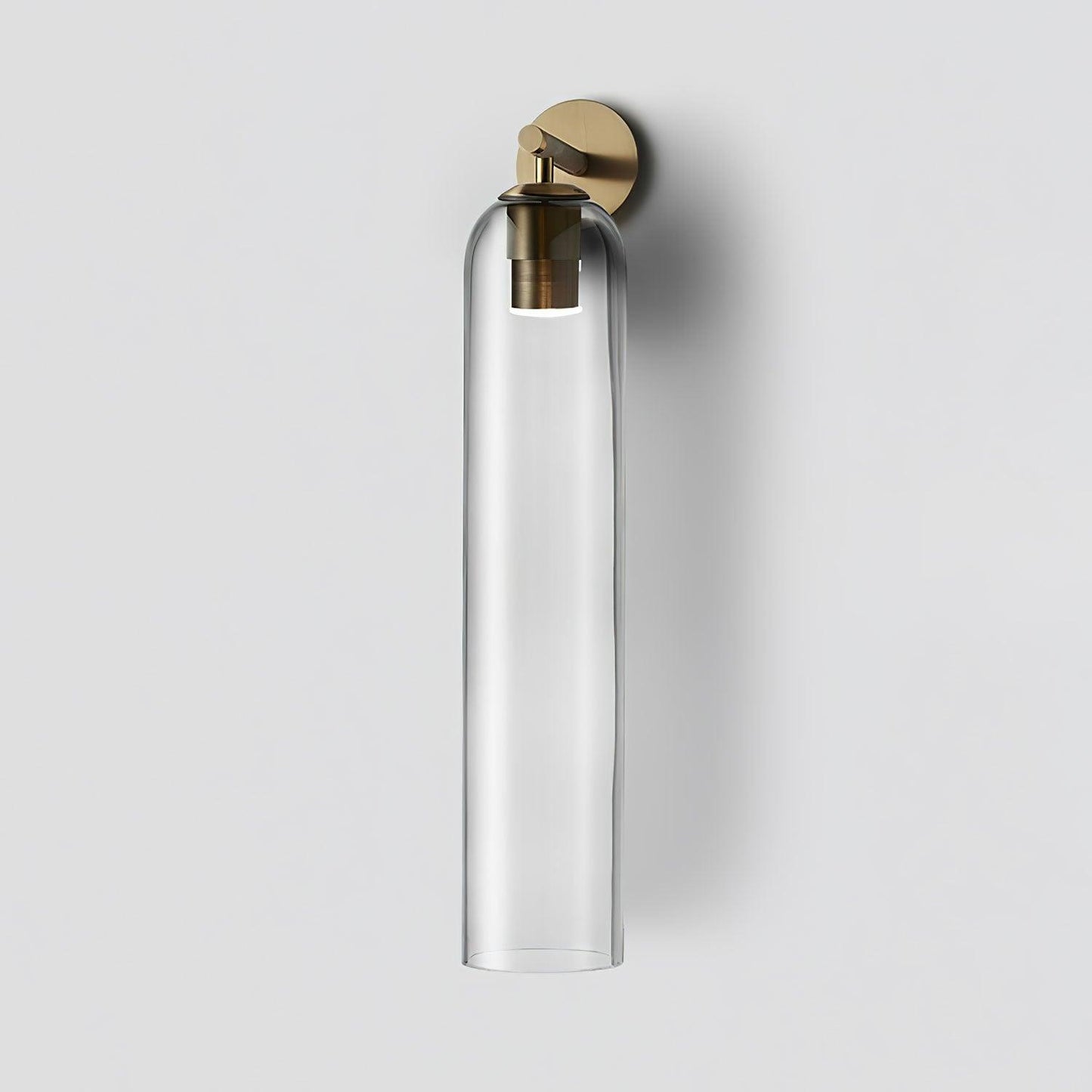 Brass Blown Glass Sconce — Modern Minimalist Accent