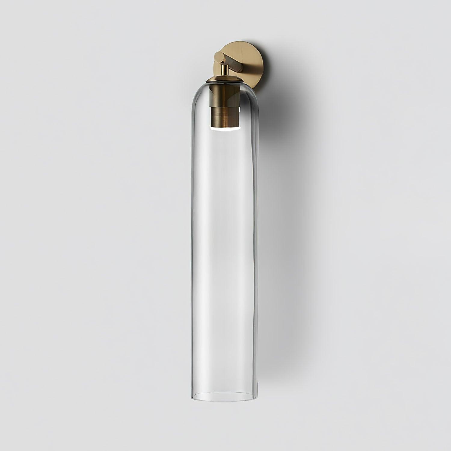 Brass Blown Glass Sconce — Modern Minimalist Accent