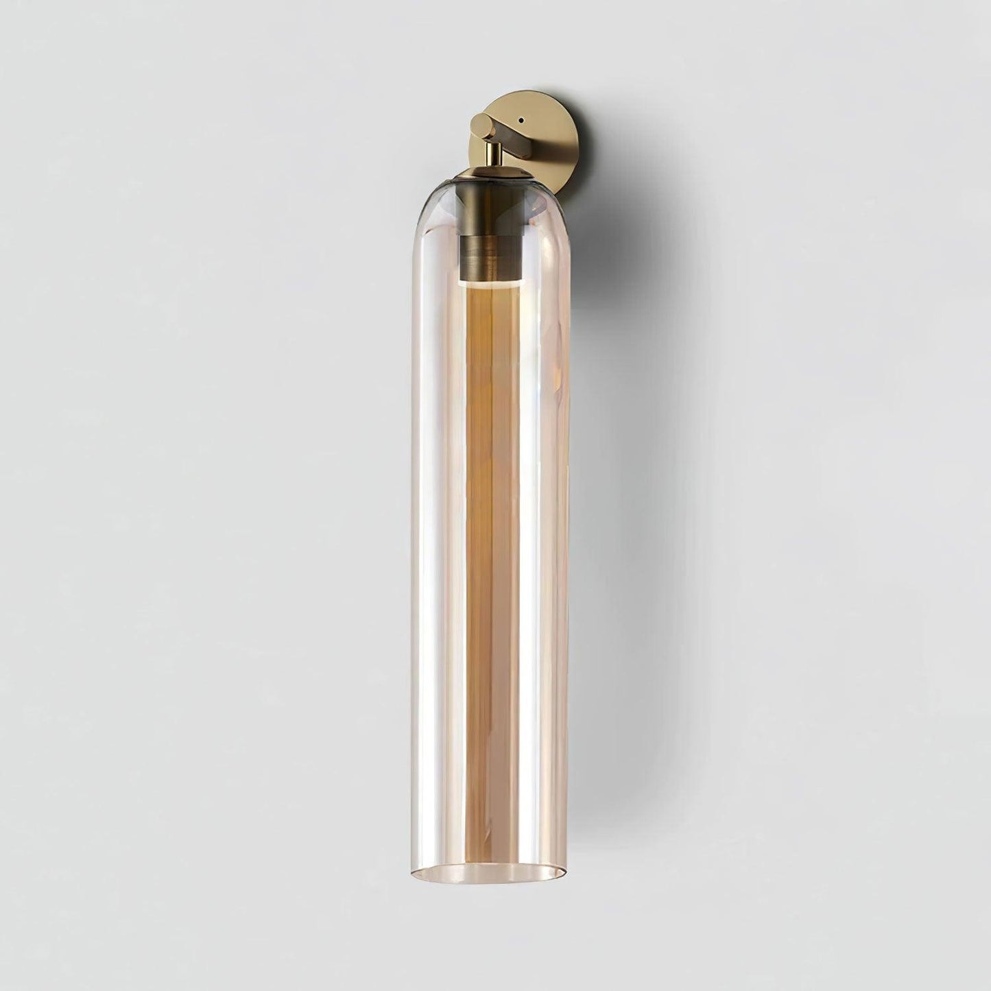 Brass Blown Glass Sconce — Modern Minimalist Accent
