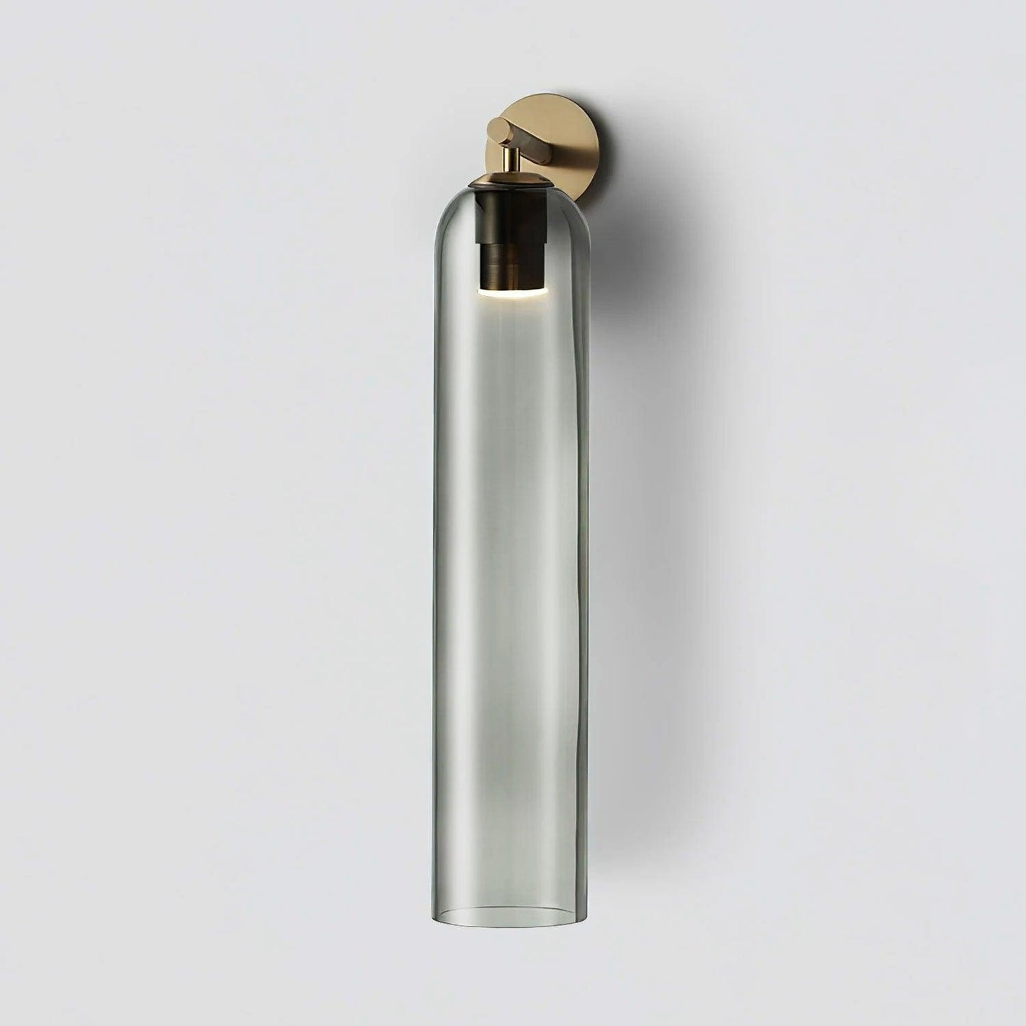 Brass Blown Glass Sconce — Modern Minimalist Accent