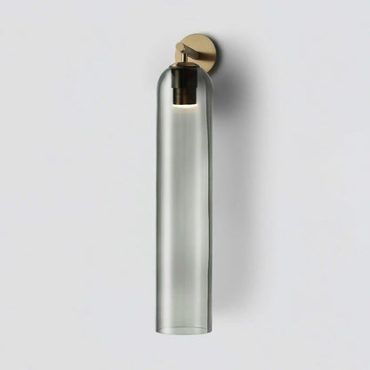 Brass Blown Glass Sconce — Modern Minimalist Accent