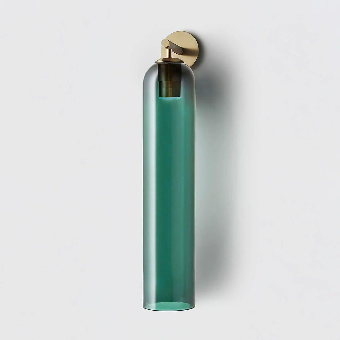 Brass Blown Glass Sconce — Modern Minimalist Accent
