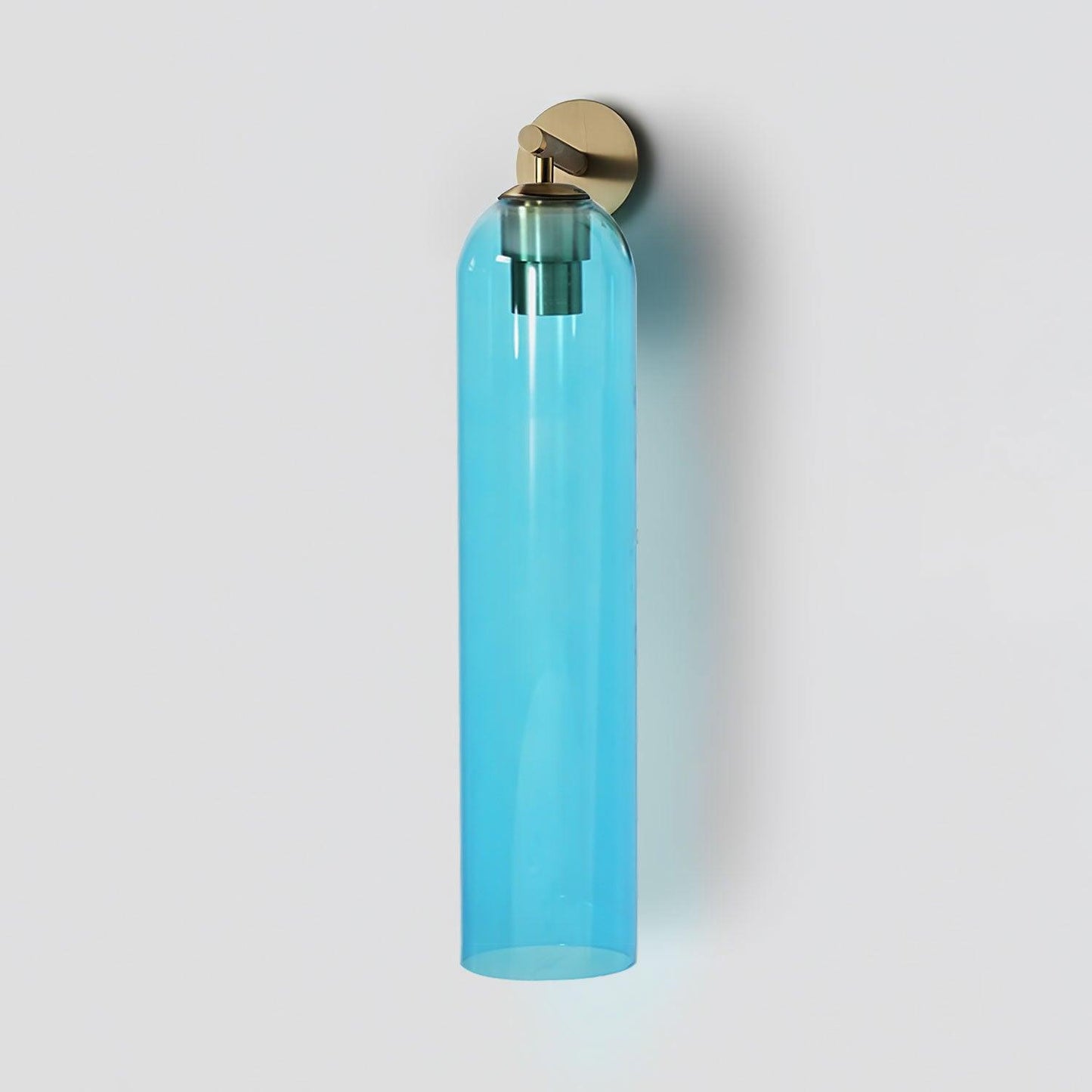 Brass Blown Glass Sconce — Modern Minimalist Accent
