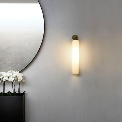 Brass Blown Glass Sconce — Modern Minimalist Accent
