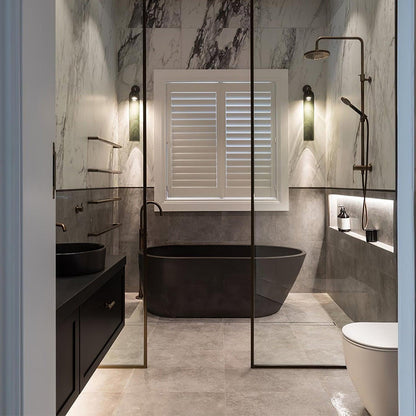 Brass Blown Glass Sconce — Modern Minimalist Accent