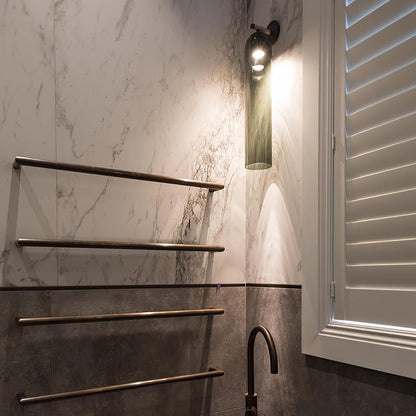 Brass Blown Glass Sconce — Modern Minimalist Accent