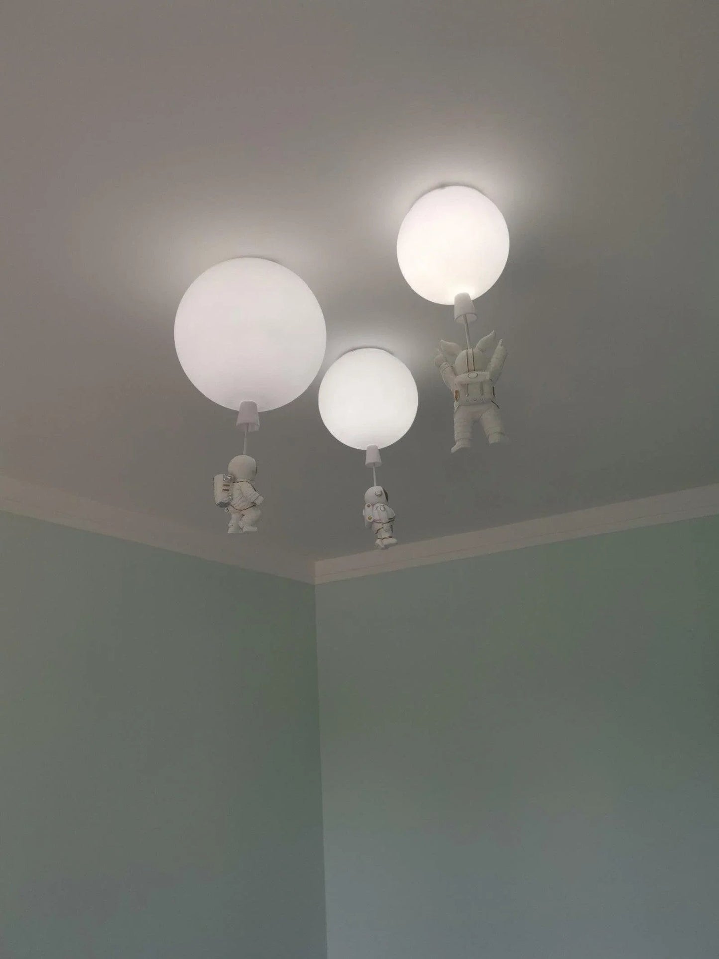 Astronaut Pendant Ceiling Light — Whimsical Nursery Glow - LumoTrot