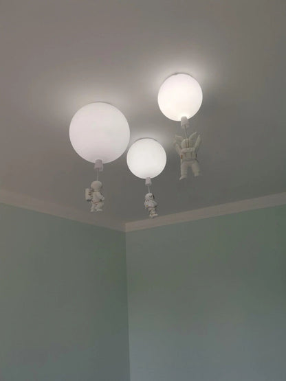 Astronaut Pendant Ceiling Light — Whimsical Nursery Glow - LumoTrot