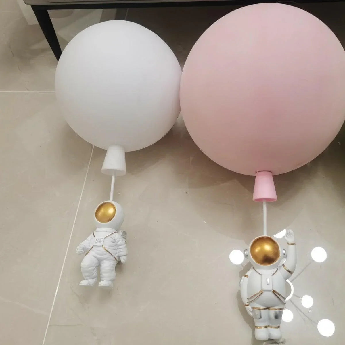 Polyester Astronaut Pendant Light — Whimsical Nursery Glow