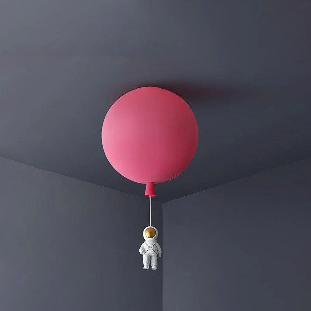 Polyester Astronaut Pendant Light — Whimsical Nursery Glow