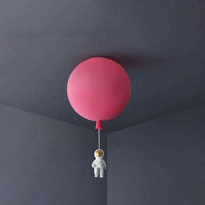Polyester Astronaut Pendant Light — Whimsical Nursery Glow