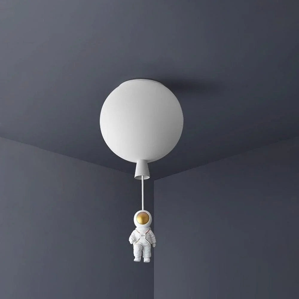 Polyester Astronaut Pendant Light — Whimsical Nursery Glow