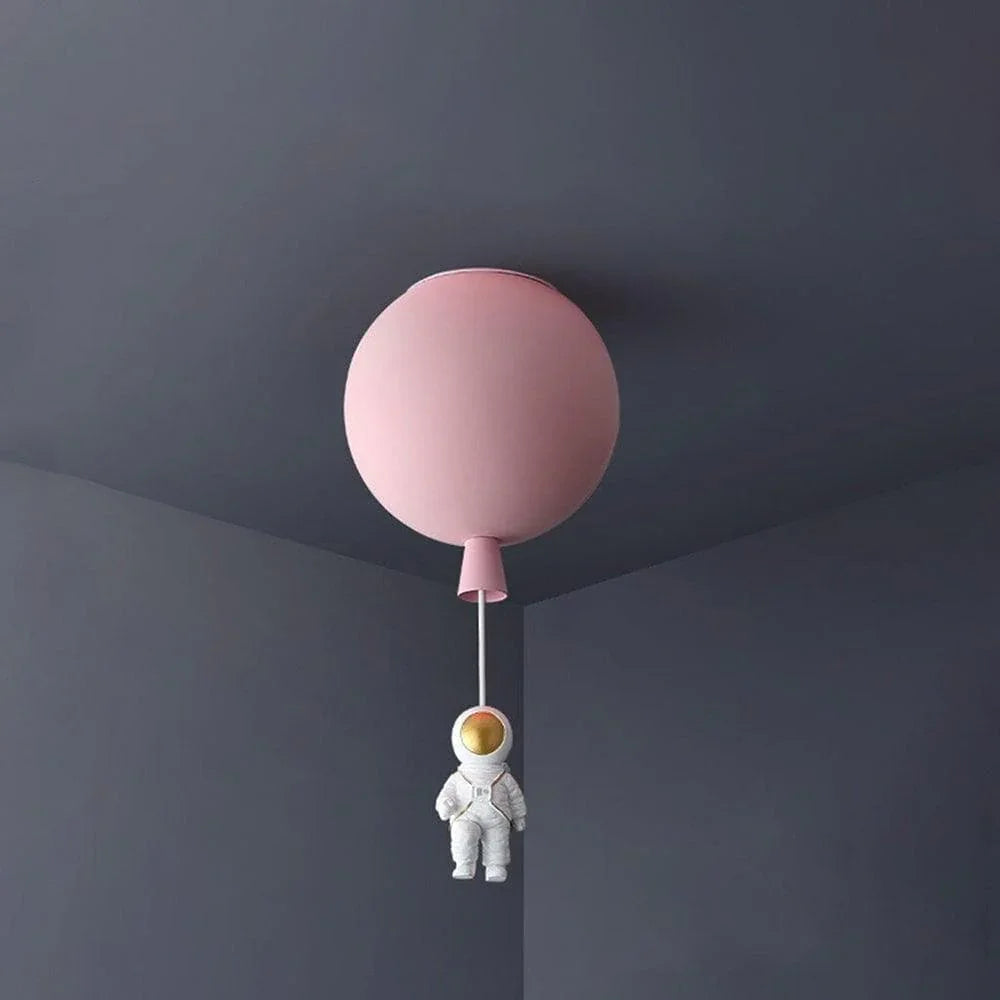 Polyester Astronaut Pendant Light — Whimsical Nursery Glow