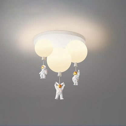 Polyester Astronaut Pendant Light — Whimsical Nursery Glow