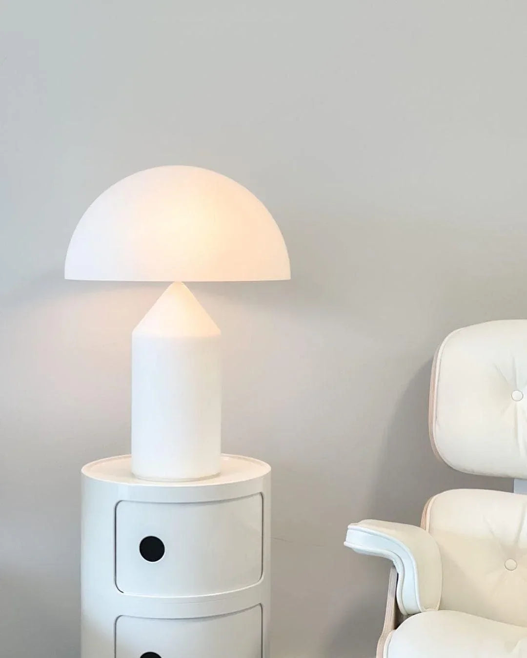 Brass Geometric Table Lamp — Modern Accent Glow