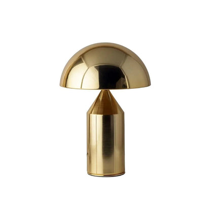 Brass Geometric Table Lamp — Modern Accent Glow - LumoTrot