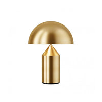 Brushed brass geometric table lamp by Lumotrot, modern accent lighting