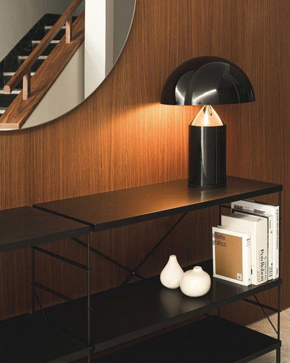 Brass Geometric Table Lamp — Modern Accent Glow - LumoTrot