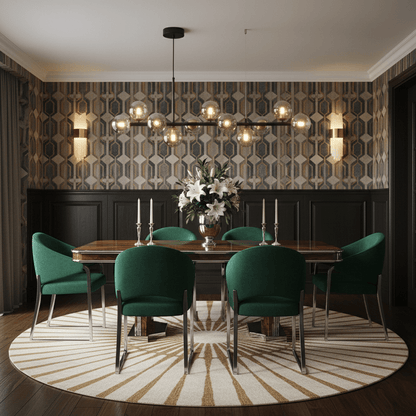 Smoked Glass Globe Chandelier — Mid-Century Modern Radiance - LumoTrot