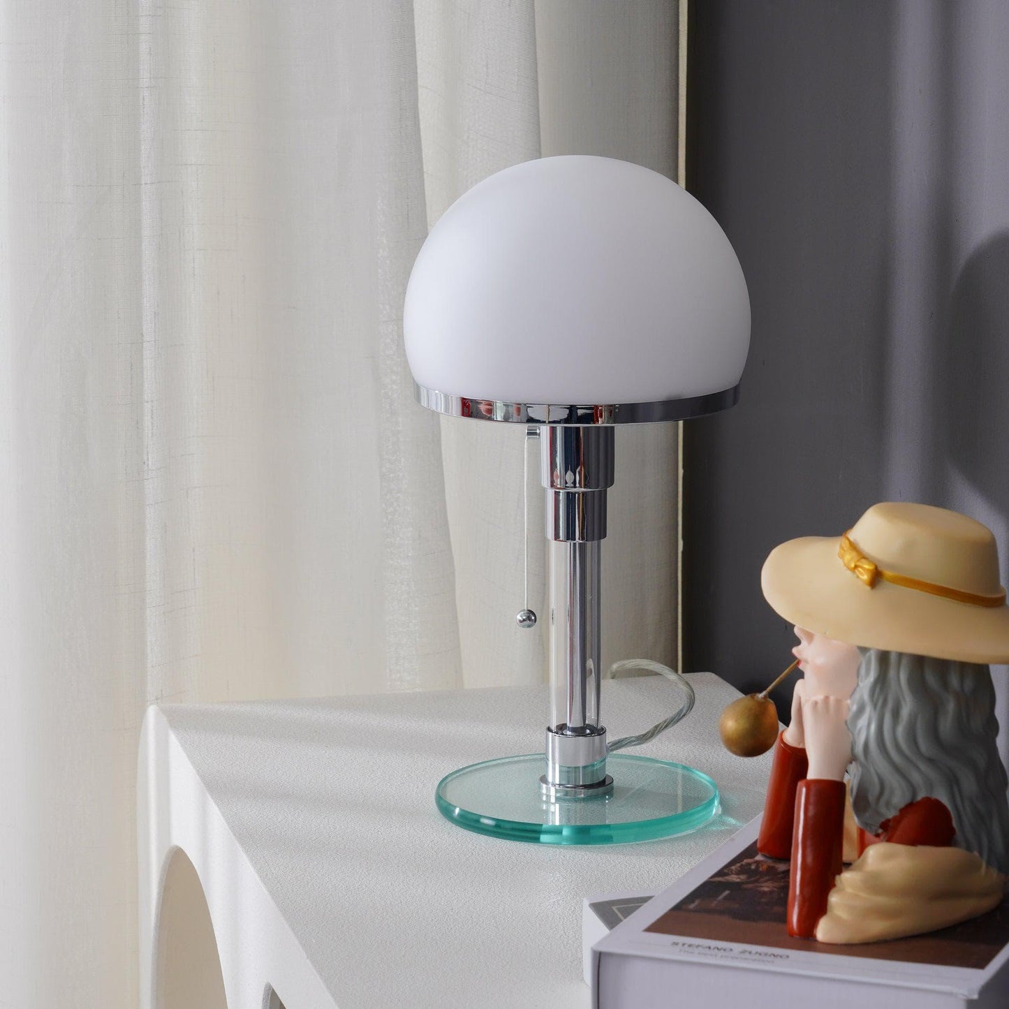 Glass Dome Table Lamp — Radiant Bedside Desk Light - LumoTrot