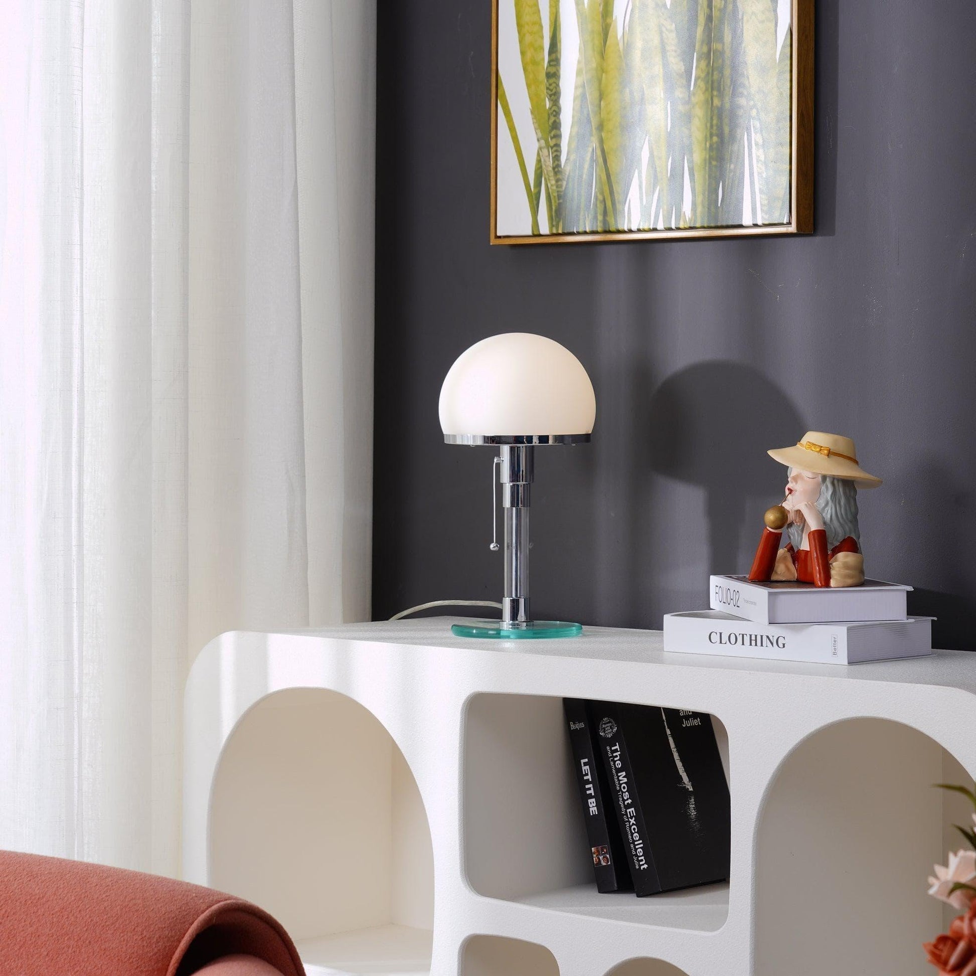 Glass Dome Table Lamp — Radiant Bedside Desk Light - LumoTrot