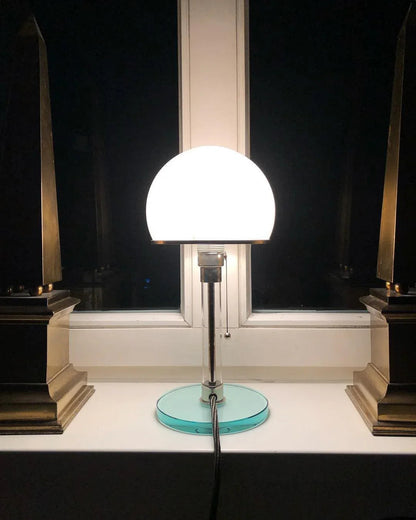 Glass Dome Table Lamp — Radiant Bedside Desk Light - LumoTrot