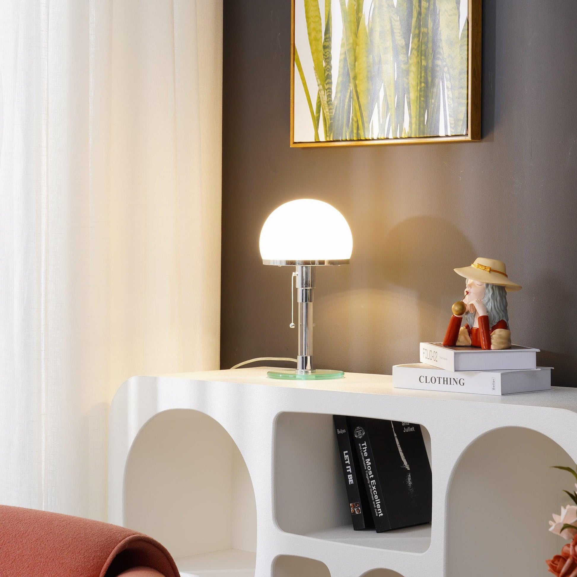 Glass Dome Table Lamp — Radiant Bedside Desk Light - LumoTrot