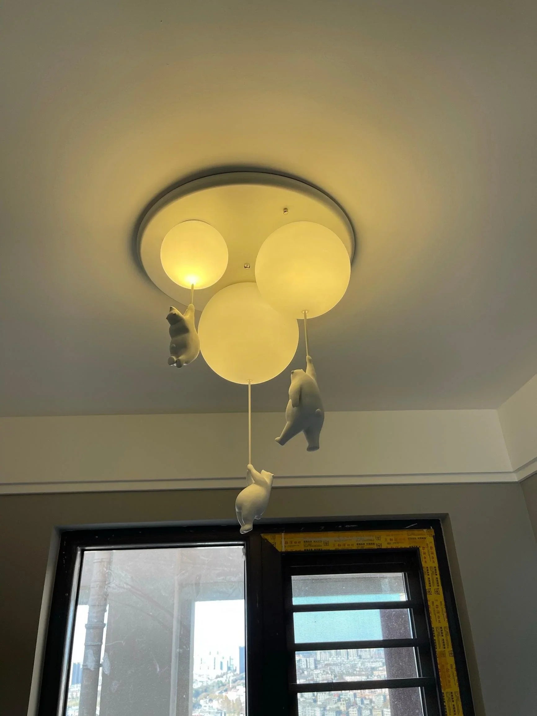 Acrylic Globe Ceiling Light — Whimsical Kids Glow - LumoTrot