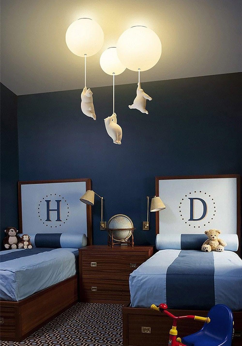 Acrylic Globe Ceiling Light — Whimsical Kids Glow - LumoTrot
