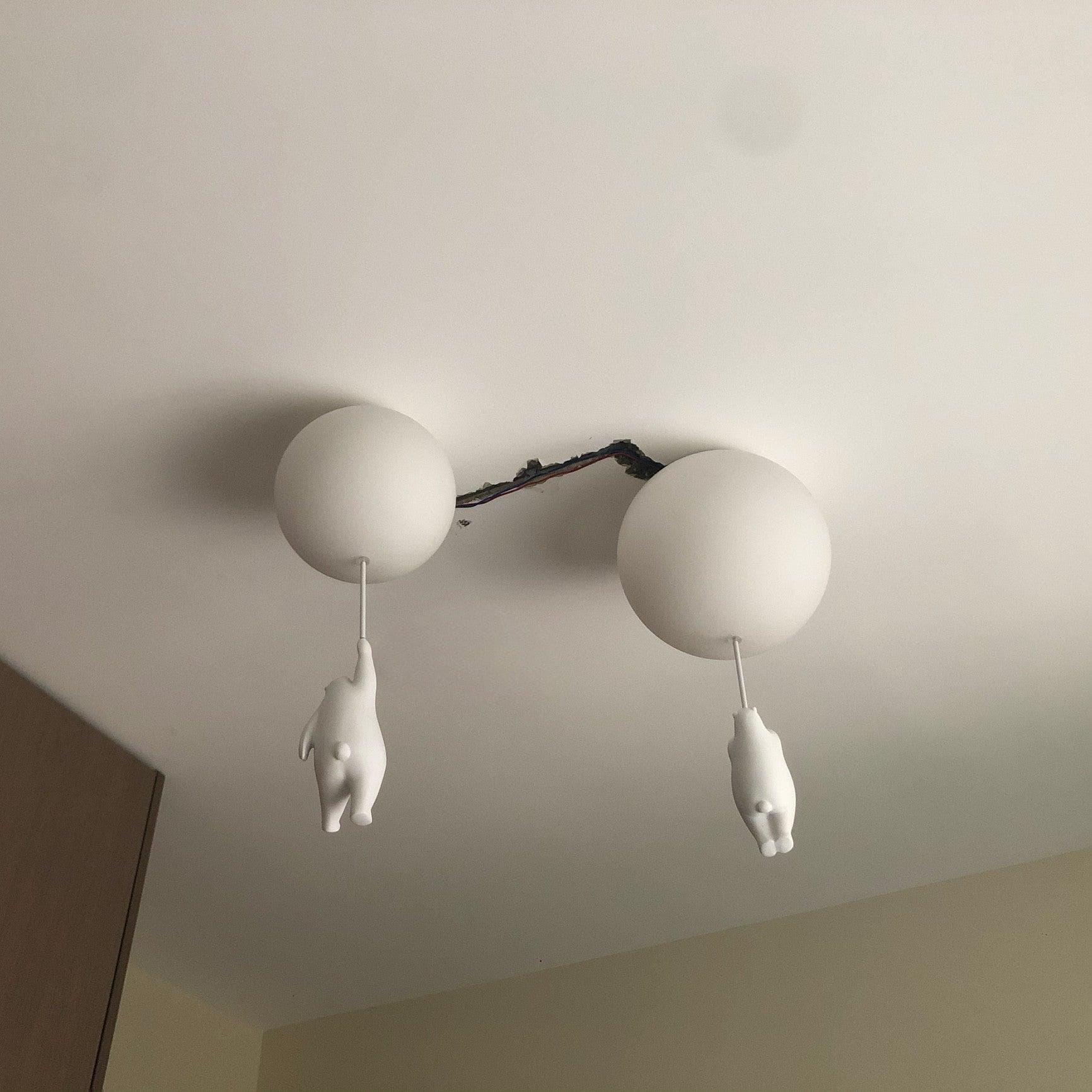 Acrylic Globe Ceiling Light — Whimsical Kids Glow - LumoTrot
