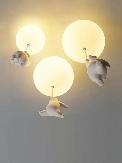 Acrylic Globe Ceiling Light — Whimsical Wonderland Glow