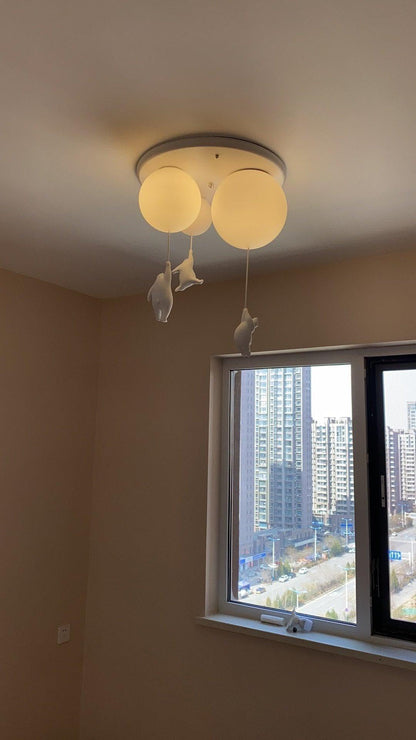 Acrylic Globe Ceiling Light — Whimsical Wonderland Glow