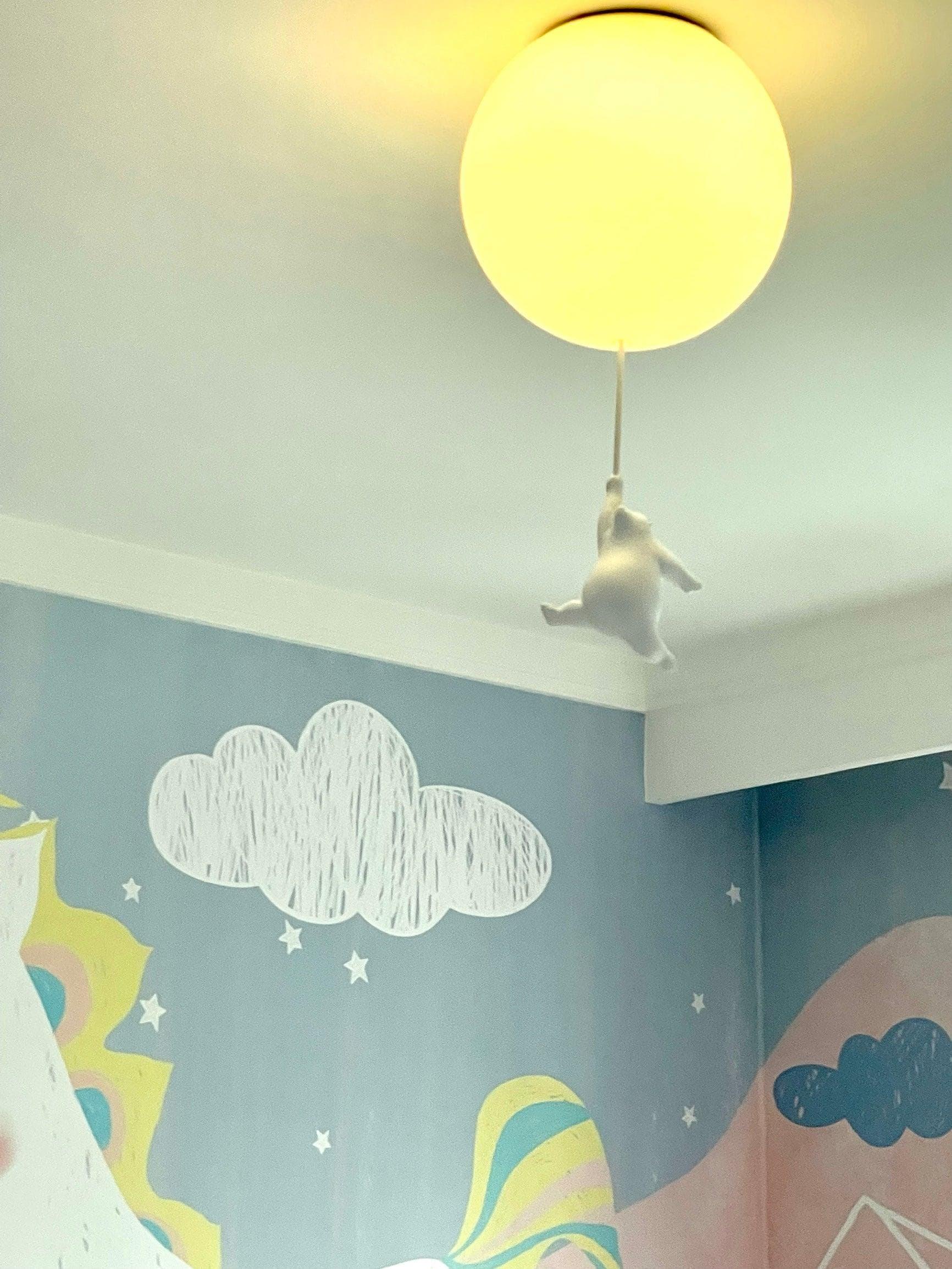 Acrylic Globe Ceiling Light — Whimsical Kids Glow - LumoTrot