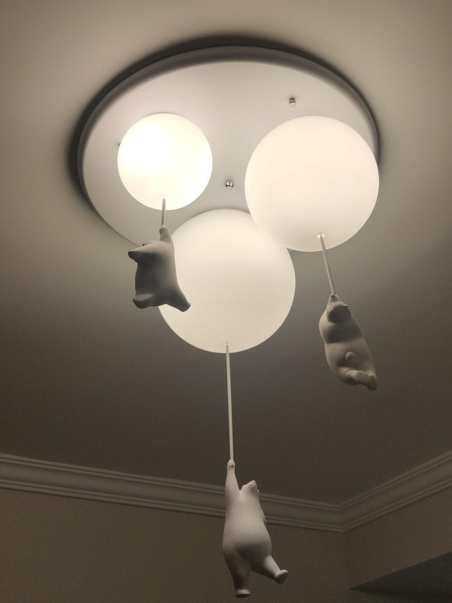 Acrylic Globe Ceiling Light — Whimsical Wonderland Glow