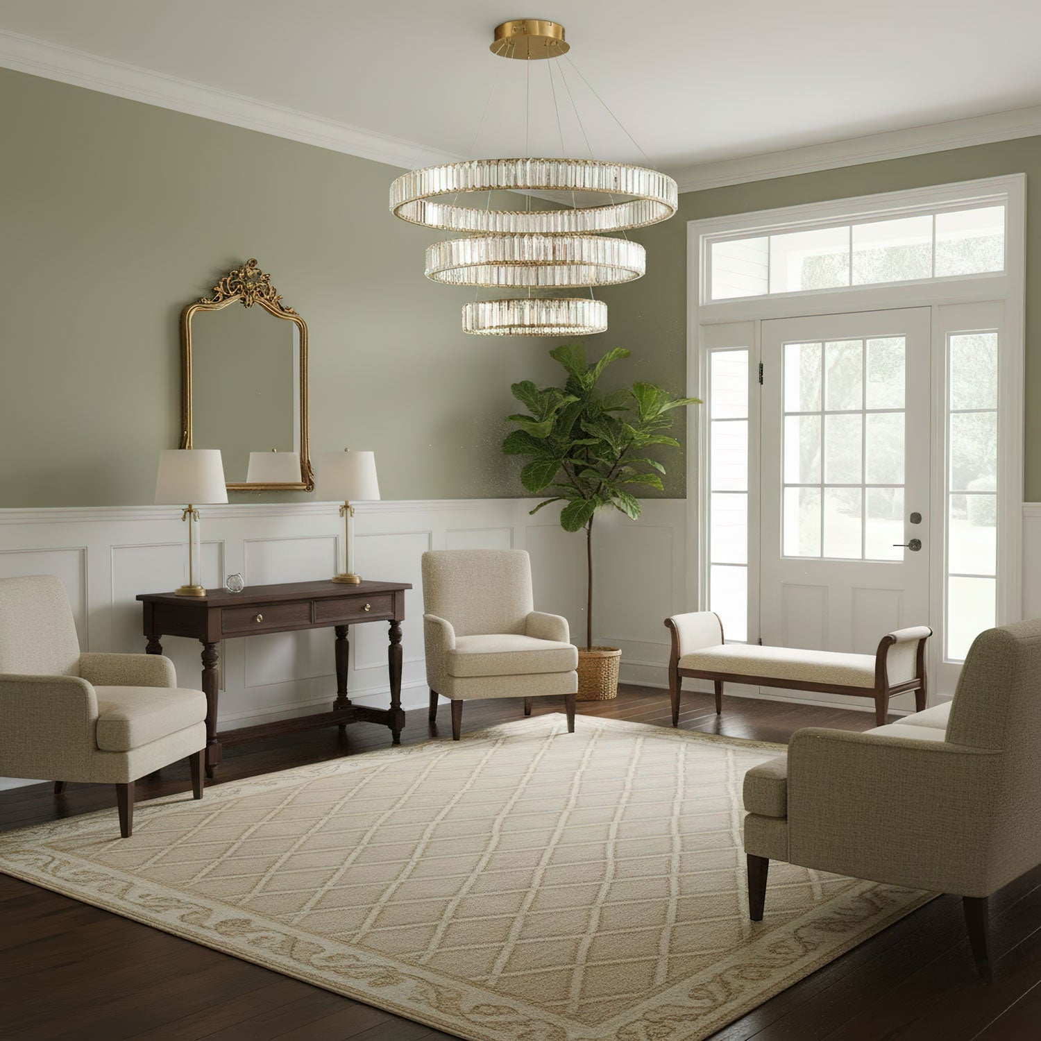 Crystal Ring Chandelier — Dazzling Ambiance - LumoTrot