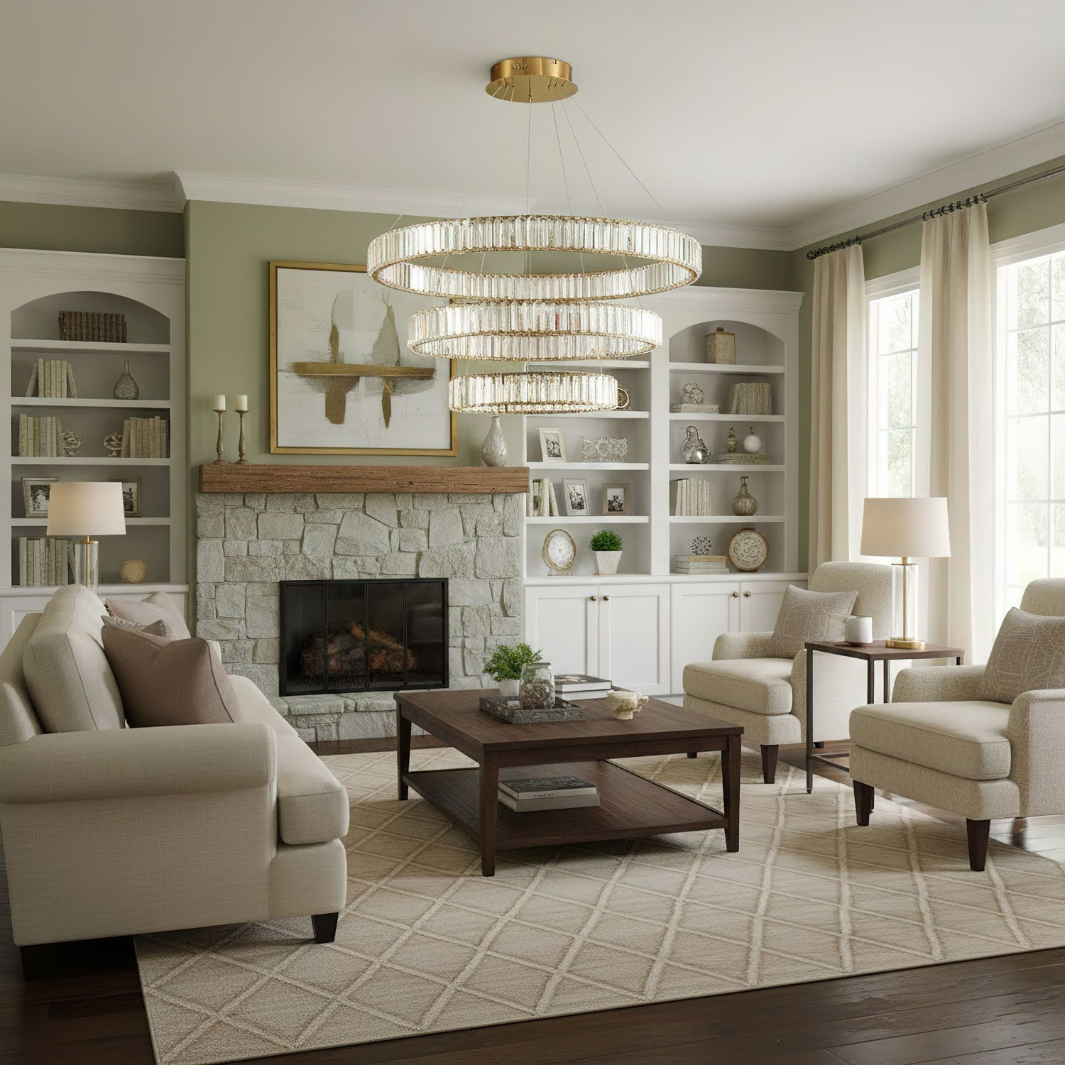 Crystal Ring Chandelier — Dazzling Ambiance - LumoTrot
