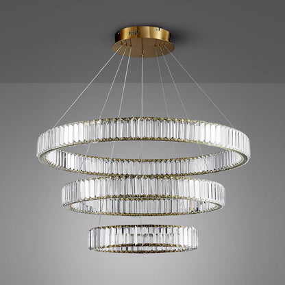 Crystal Ring Chandelier — Dazzling Ambiance