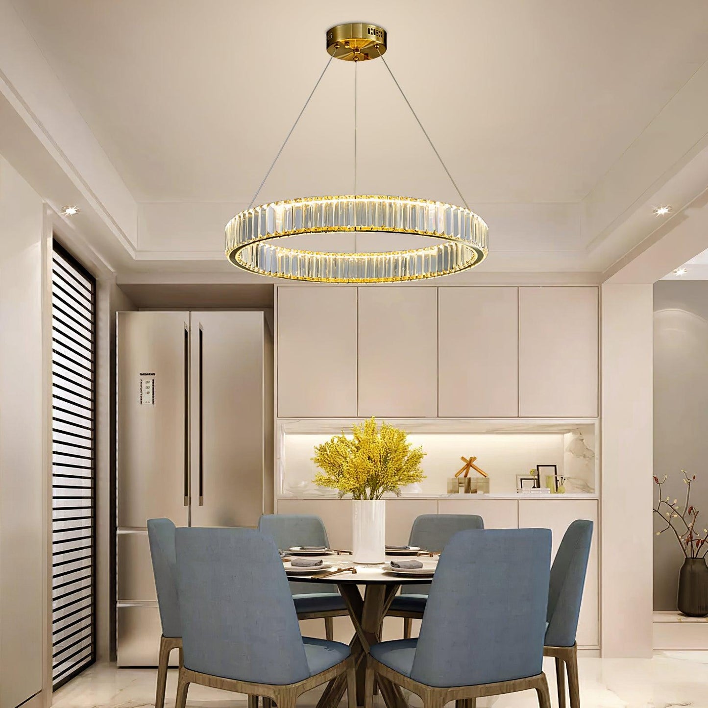 Crystal Ring Chandelier — Dazzling Ambiance - LumoTrot
