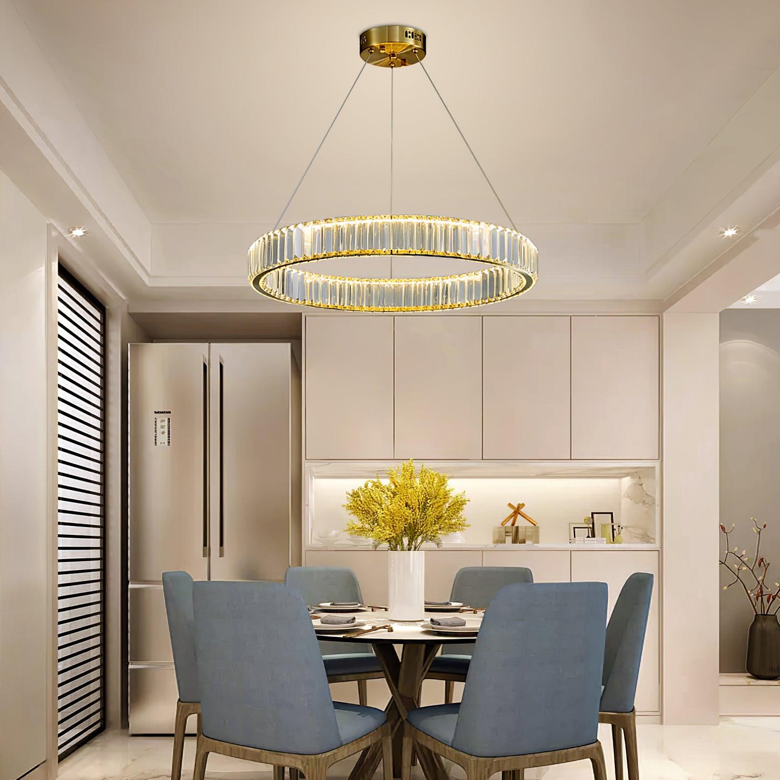 Crystal Ring Chandelier — Dazzling Ambiance - LumoTrot