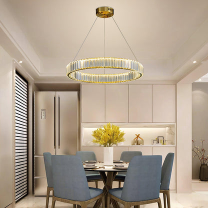 Crystal Ring Chandelier — Dazzling Ambiance - LumoTrot