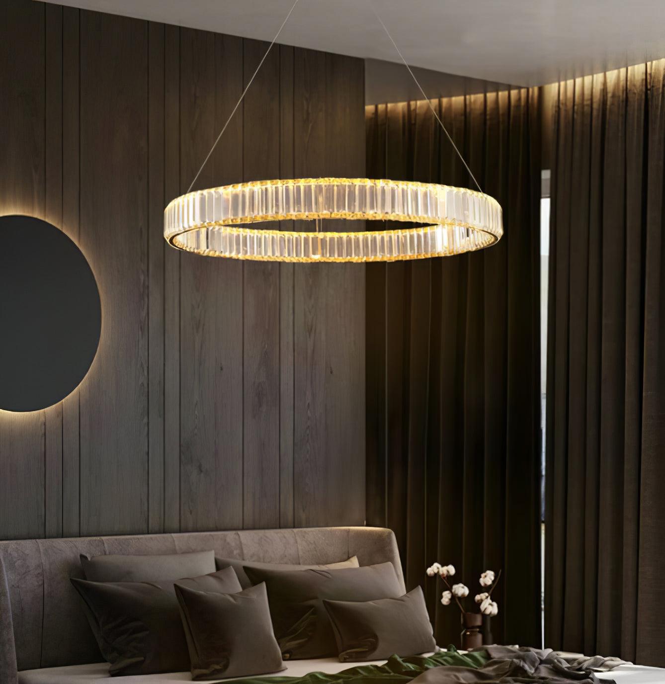 Crystal Ring Chandelier — Dazzling Ambiance - LumoTrot
