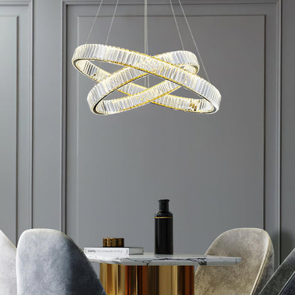 Crystal Ring Chandelier — Dazzling Ambiance - LumoTrot